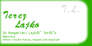 terez lajko business card